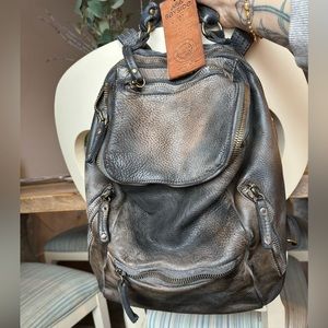 Lusher Bayside84 Vintage Stone Washed Leather Backpack